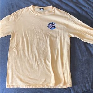 Santa Cruz Long Sleeve Yellow Tee